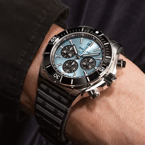 breitling chronomat 42 ice blue|breitling chronomat 44 retail price.